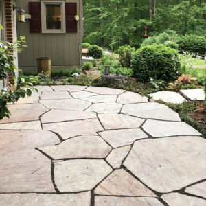 Irregular Stone Patio restoration AFTER
