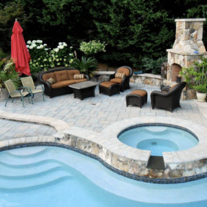 Paver Pool Deck Spa Patio AFTER